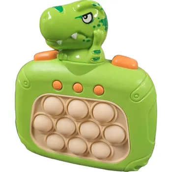 Herní konzole Leventi Quick push video games - pop it hra - dinosaurus zelený