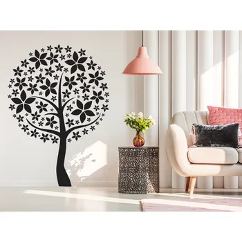 Samolepící dekorace Okrasný strom samolepka na zeď 86 x 120 cm