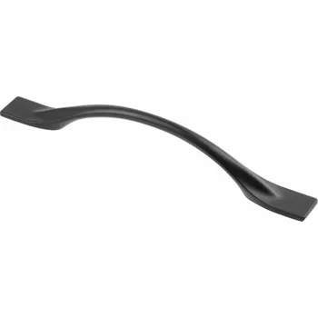 Nábytkové kování Úchytka slitinová FLOW C 128 mm, černá mat