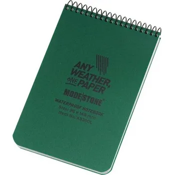 Zápisník Modestone® Voděodolný zápisník The Officer's Pad 96 mm × 148 mm Modestone®, Barva: Camo green