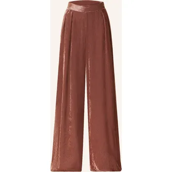 Dámské kalhoty Fabiana Filippi Dámské Marlene Kalhoty Ze Sametu, hnědá, 40