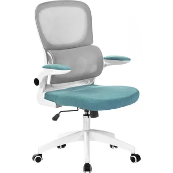 Kancelářské křeslo, hnědá/neomint/bílá, RAMIRO