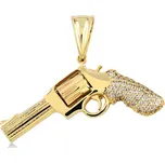 Lillian Vassago Zlatý přívěsek revolver LLV01-GP015