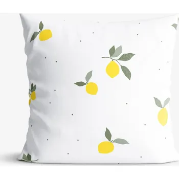 Povlak na polštářek Bavlněný povlak na polštář - Citrony 45 x 45 cm