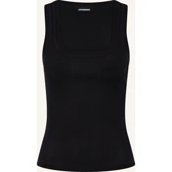 Jacquemus Dámský Top Le Debardeur Gros Grain, černá, 40