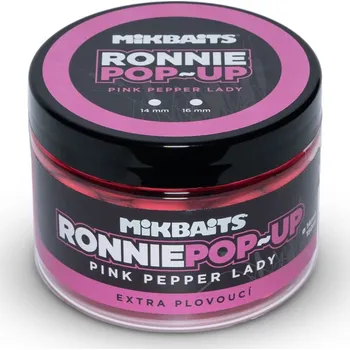 Boilies Mikbaits Ronnie pop-up 150ml - 14mm - Pink Pepper Lady