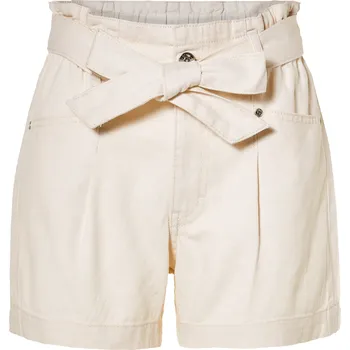 Dámské kraťasy esmara® Dámské džínové šortky Paperbag (44, krémová)