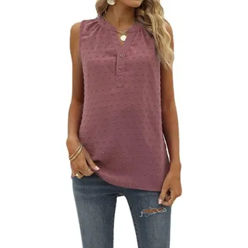 Dámská halenka Dámská letní halenka bez rukávů - více variant Růžová L