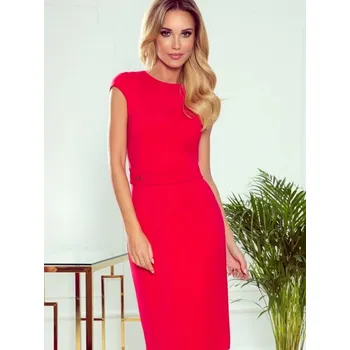 Dámské šaty Dámské opnuté šaty 301-2 červené, VELIKOST XL