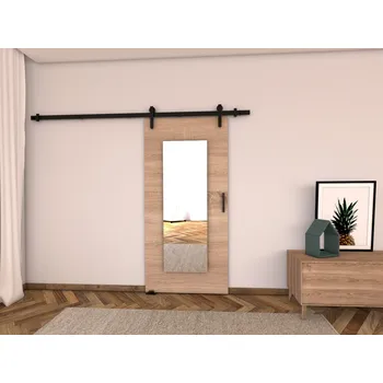 Interiérové dveře Nábytek PEGAS s.r.o. Posuvné dveře LOFT I80, Sonoma/Černá