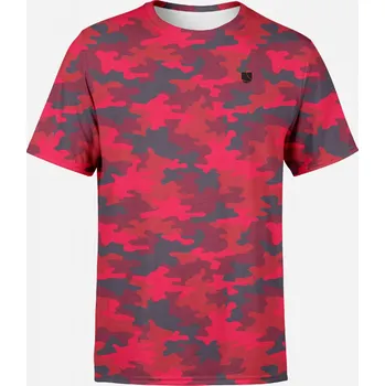 Pánské tričko UTOPY Pánské sportovní tričko Art of Camo Red Velikost: XS