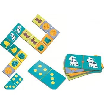Domino Djeco Domino Barevná zvířátka + dárek zdarma