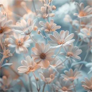 Panel z nepromokavého polyesteru 49x49 letní květiny 7