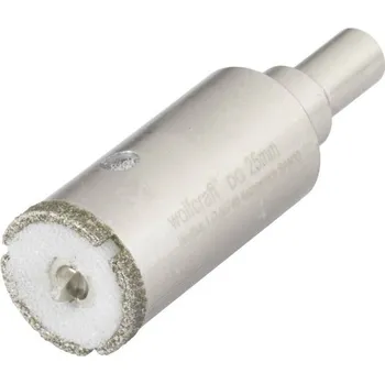 Příslušenství k vrtačce WOLFCRAFT - Korunka vrtací Diamant Ceramic s vodním chlazením 25mm