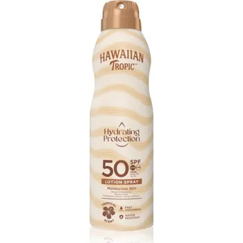 Přípravek na opalování Hawaiian Tropic Hydrating Protection Lotion Spray opalovací sprej SPF 50 220 ml