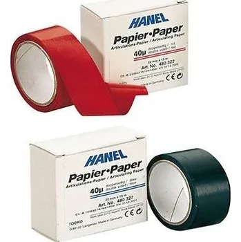 Coltene Artikulační páska Hanel 12µ 15m x 22mm Varianta: Art. páska Hanel 40µ 22mm x 15m modrá - oboustranná