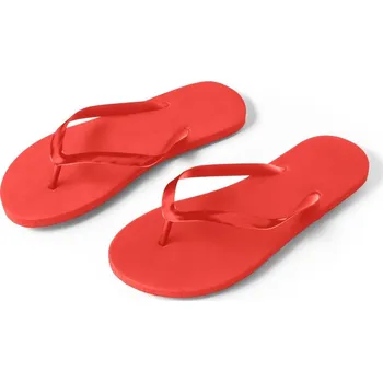 Nafukovací míč MAUPITI L / XL. Pohodlné pantofle s podrážkou z PE a páskem z PVC - Červená