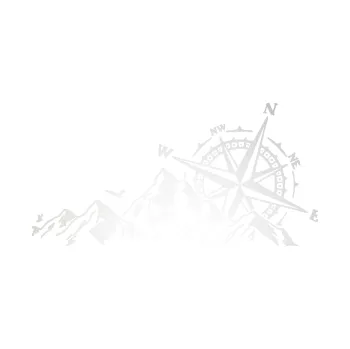 Samolepící dekorace Krajina hory 043 pravá s kompasem (82 - odrazková reflexní bílá) SAMOLEPKA NA AUTO, NÁLEPKA, FÓLIE, POLEP, TUNING, VLASTNÍ TEXT, TISK, AUTOSAMOLEPKY.cz, POLEPY, OBRÁZEK, LOGO, 3D STICKERS