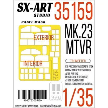 Plastikový model SX-ART 1/35 Paint mask MK.23 MTVR (TRUMP)