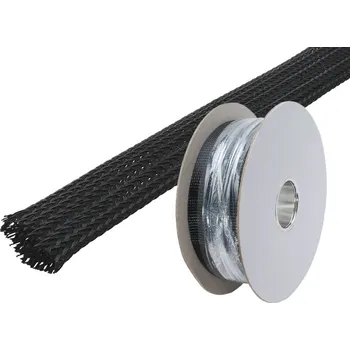 kabelová chránička Ochranný oplet 20mm, černý Role 50m<br />Výrobce: - 437270 50