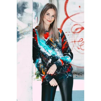 Dámská mikina UTOPY Dámská sportovní mikina FUSION fullprint Velikost: M