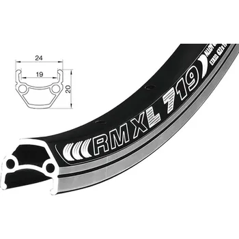 Ráfek na kolo Ráfek Remerx Dragon L-719 622-19 1 nýt 32 děr černá (28/29)