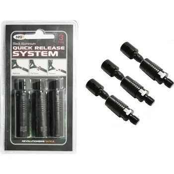 NGT Rychlospojka Quick Release Connector Black 3 ks