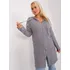 Dámský svetr Dámský dlouhý svetr PM-SW-PM-3733.17 šedý