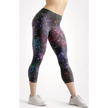 Dámské legíny UTOPY 3/4 Dámské sportovní legíny Galaxy Velikost: XL