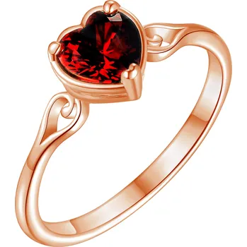 Prsten Olivie Stříbrný prsten SRDÍČKO ROSE 8581 Velikost prstenů: 10 (EU: 62-64) Ag 925; ≤1,8 g.