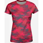 UTOPY Dámské sportovní tričko Art of Camo Red Velikost: XL