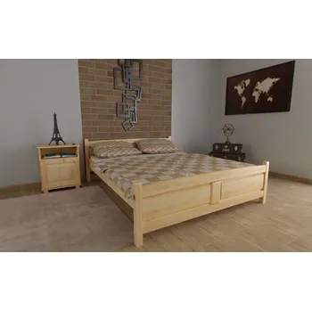 Postel Postel Jolana 180 x 200 cm masiv - barva PŘÍRODNÍ + rošt ZDARMA