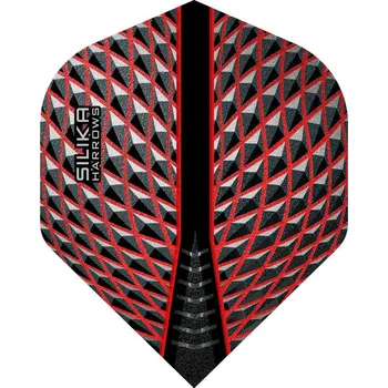 Letky na šipky Harrows Silika červené, No2, 100 mikronové