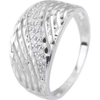 Souprava šperků Bealio BEALIO Stříbrný prsten ELEGANTNÍ broušený zirkon Velikost prstenu: 55 03-10394-2075