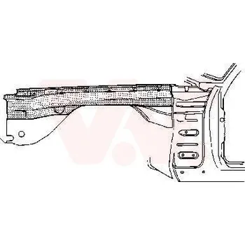 Blatník karosérie Vnitřní blatník VAN WEZEL 3010319