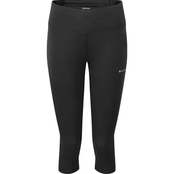 MONTANE WOMEN'S SLIPSTREAM 3/4 TRAIL TIGHTS-REG LEG Barva: black, Velikost: UK8/EUR36/US4/XS