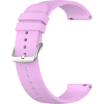 Řemínek na hodinky LAVVU LS00F20 Světle fialový silikonový řemínek na hodinky - 20 mm