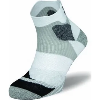 BORNEO kotníkové trekové běžecké ponožky BRBL - Shield 43-46 bílá / černá