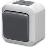 ABB VARIANT Spínač jednopólový IP 54, bezšroubové svorky, řazení 1, šedá