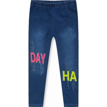 Dívčí oblečení Dívčí riflové legíny - KUGO KK9858, modrá Barva: Modrá, Velikost: 158