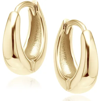 Náušnice Olivie Stříbrné 14mm náušnice GOLD 8556 Ag 925; ≤4,3 g.