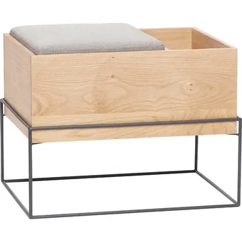 Dubová lavice Hübsch Collect 64 cm s úložným prostorem