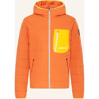 Napapijri Pánská Prošívaná Bunda Huron, oranžová / tmavě...