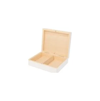 Úložný box Dřevotéka - Dřevěná krabička organizér - bílá 16x12 cm Dřevěná krabička organizér - bílá 16x12 cm
