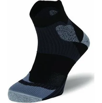 Pánské ponožky BORNEO kotníkové trekové běžecké ponožky BRBL - Shield 43-46 černá / sv. šedá
