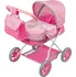 Kočárek pro panenku Playtive Kočárek pro panenky 58 x 36 x 56 cm tmavě růžový/světle růžový/slon