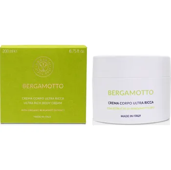 Tělový krém ERBARIO TOSCANO Bergamotto Vyživující tělový krém, 200 ml
