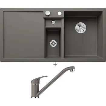 Granitový dřez Granitový dřez SET Blanco COLLECTIS 6 S šedá vulkán 527241 + Blanco DARAS šedá vulkán 526934