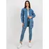 Dámská casual bunda Džínová bunda s potiskem HM KR M229.55 modrá