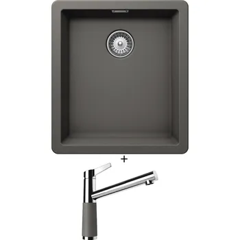Granitový dřez Granitový dřez SET Schock GREENWICH N-100S Silverstone + Schock SC-510 554000 Silverstone